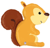 Woodland Squirrel Mylar Balloon- 36"