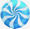 18" Blue Candy Swirl Mylar Balloon