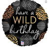 18" Wild Birthday Mylar Balloon