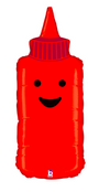 35" Ketchup Bottle Mylar Balloon