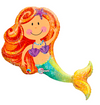 38" Holographic Mermaid Mylar Balloon