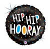 18" Hip Hip Hooray Holographic