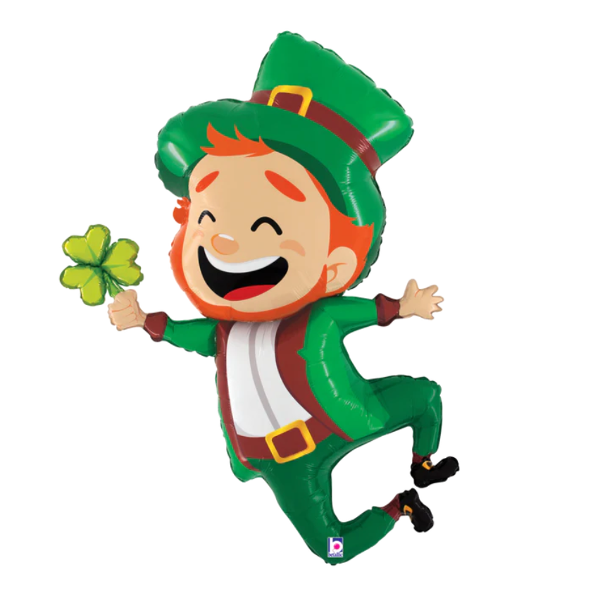 39" Jumping Leprechaun Mylar