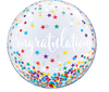 22" Congrats Confetti Star Bubble Balloon