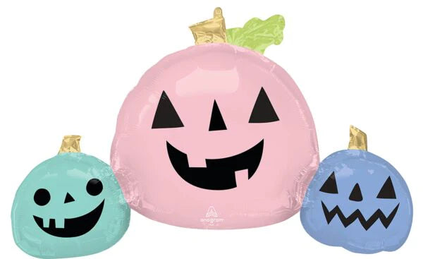 35" Halloween Pumpkins Pastel
