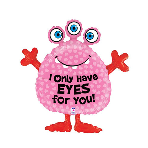 34 inch I Only Have Eyes for You Mylar Balloon