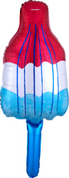 38" Red, White and Blue Popsicle Mylar Balloon