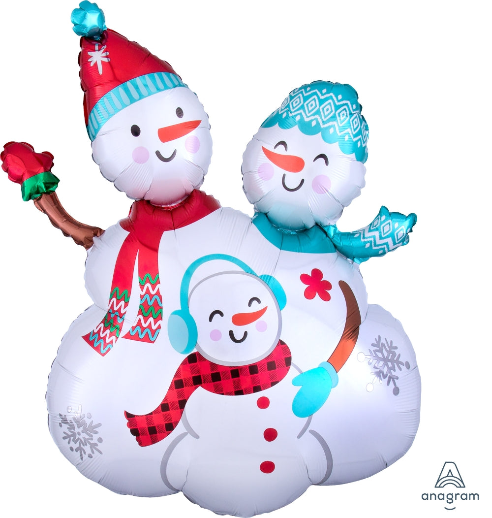 31" Snowman Family