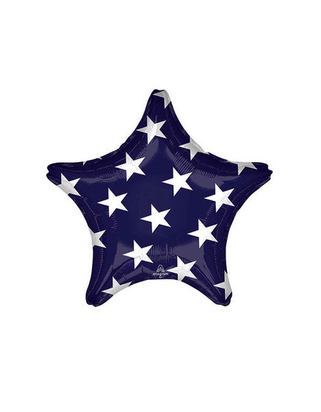 18" Two-Sided Stars and Stripes Mylar Balloon