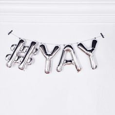 16" Silver Letter Balloon