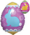 16" Egg Bunny Mylar