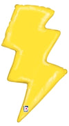 36" Lightning Bolt Mylar Balloon