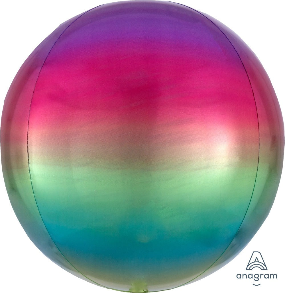 16" Ombre Rainbow Orb