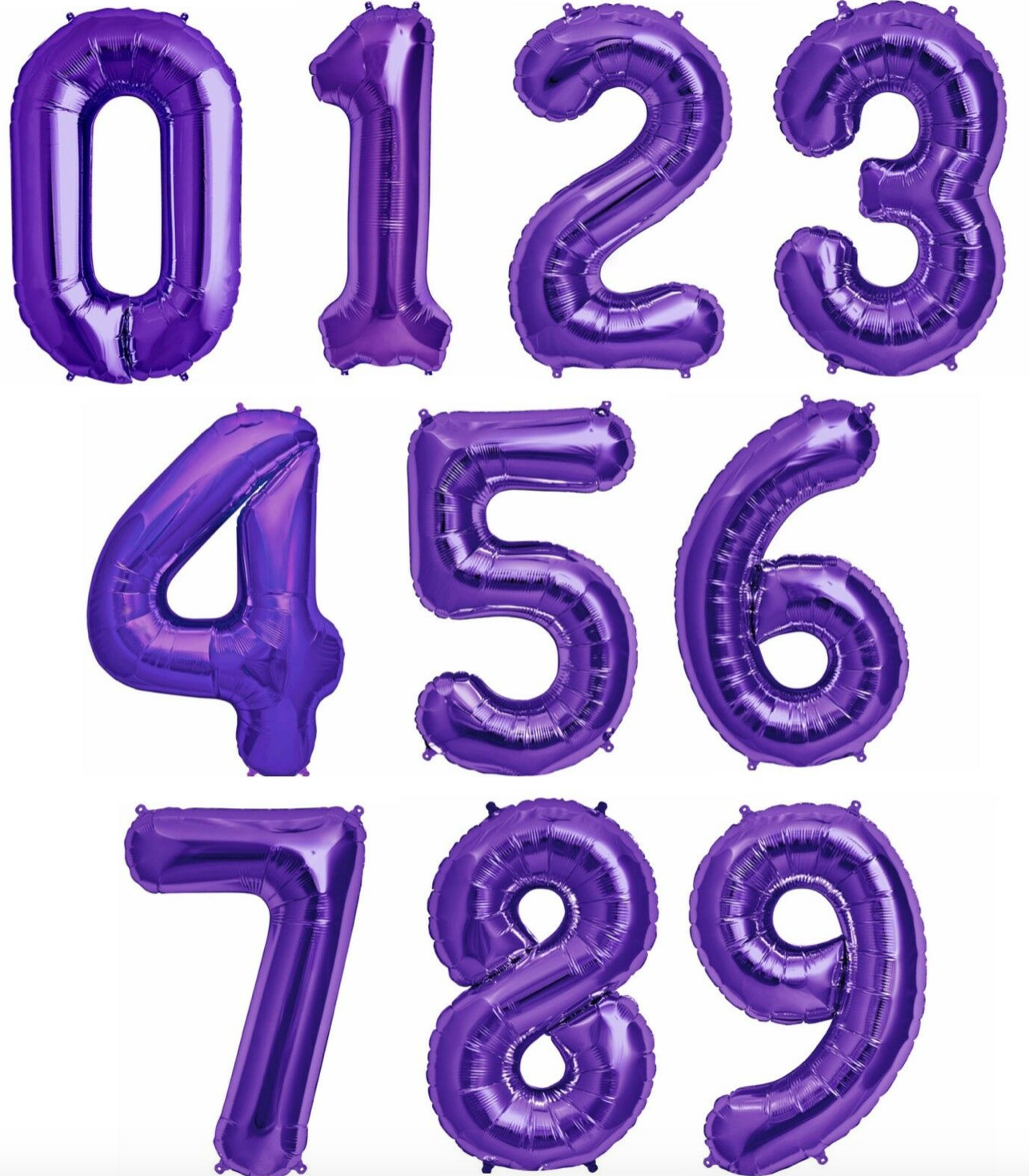 40 inch Purple Number Balloon