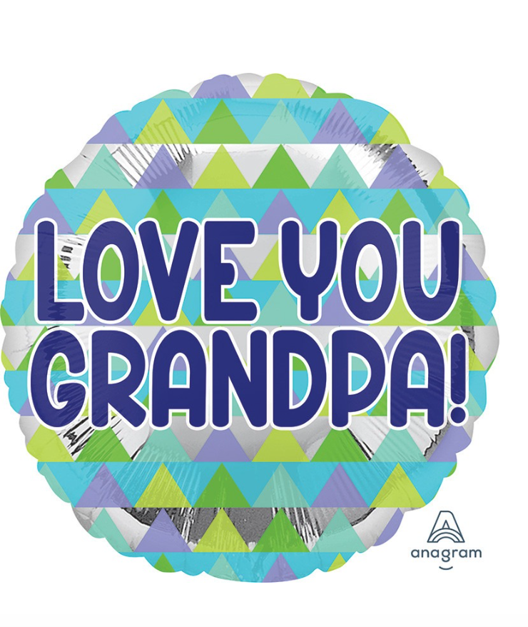 17" Grandpa Triangle Pattern Mylar