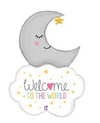 Welcome Baby Moon Mylar Balloon