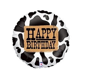 18" Western Birthday Mylar