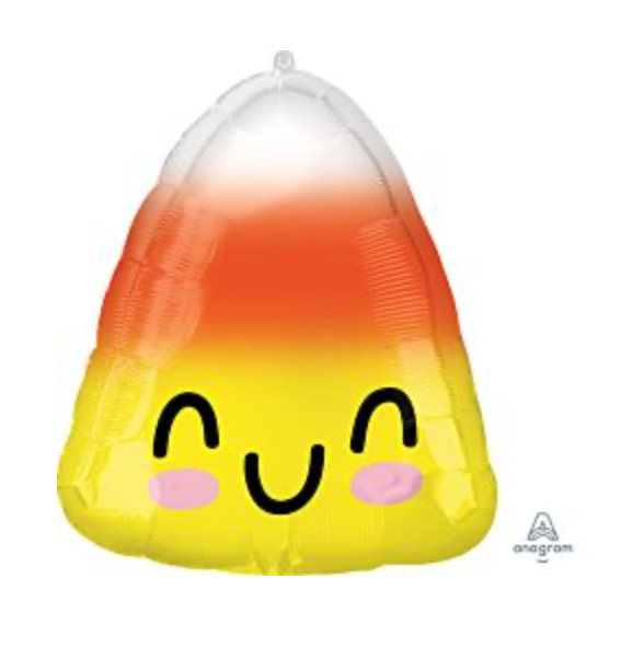 17" Ombré Candy Corn Mylar