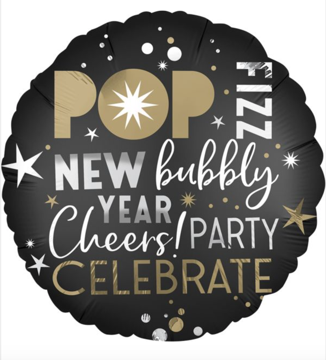 18" Celebrate the New Year Mylar Balloon