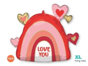 26" Love Rainbow Mylar