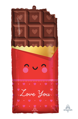 28" Chocolate Love Mylar Balloon