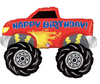 40" Happy Birthday Monster Truck Mylar