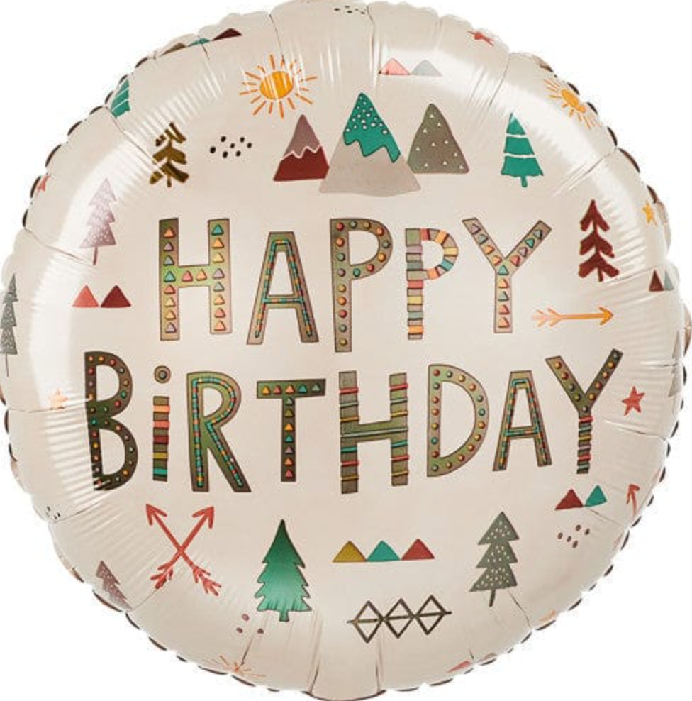 18" Wilderness Birthday Mylar