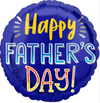 18" Happy Father's Day Doodles Mylar