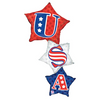 50" USA Star Stack Mylar Balloon