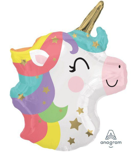 21" Baby Unicorn Mylar Balloon