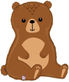34" Woodland Bear Mylar