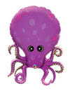 35" Purple Octopus Mylar Balloon