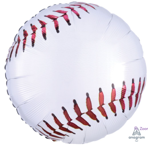 18" Baseball Mylar Balloon
