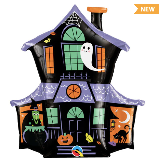 37" Haunted House Mylar Balloon