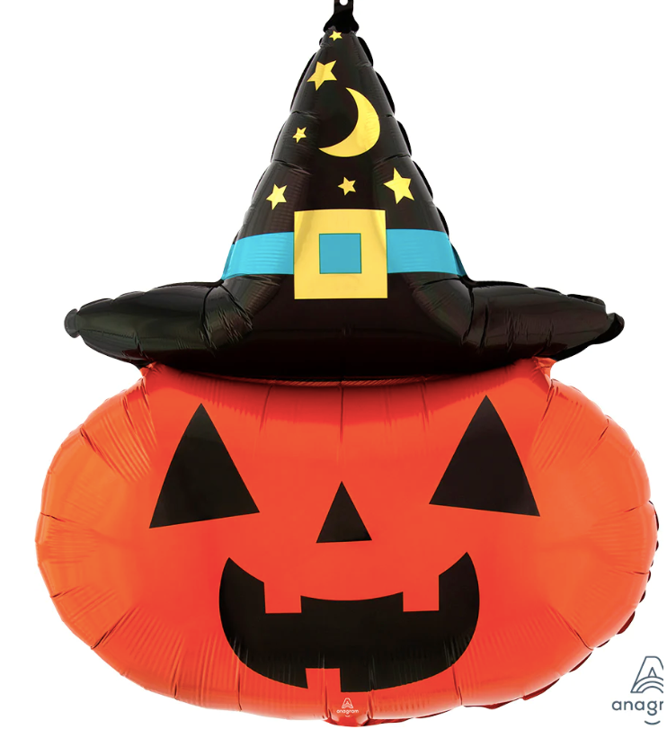 28" Witchy Pumpkin Mylar Balloon