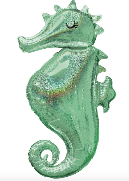 38" Seahorse Mylar Balloon