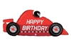 43" Race Car Happy Birthday Mylar Balloon