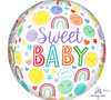 15" Sweet Baby Icons Orbz Mylar Balloon