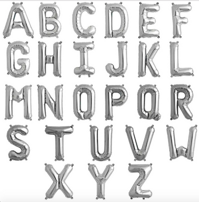 Balloons shop in letters