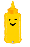 35" Mustard Bottle Mylar Balloon