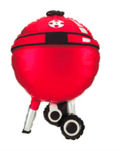 36" BBQ Grill Mylar Balloon