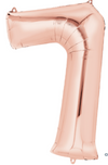 34 inch Rose Gold Number Balloon