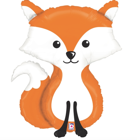 36" Woodland Fox Mylar Balloon