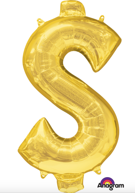 34" Dollar Sign Mylar