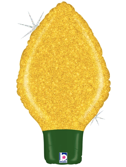 Christmas Lightbulb Mylar Balloons