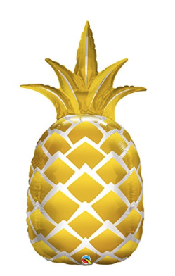 44 Inch Gold Pineapple Mylar