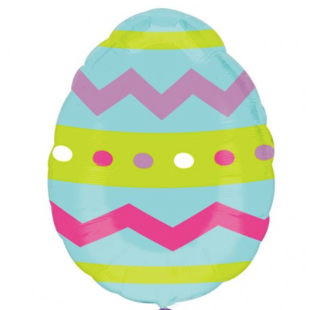 18" Easter Egg Mylar Balloon