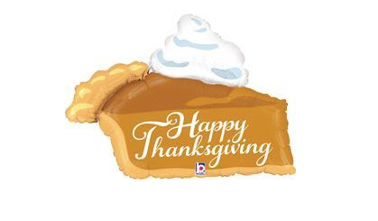 29" Pumpkin Pie Slice Mylar Balloon
