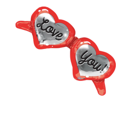 38" Heart Shaped Glasses
