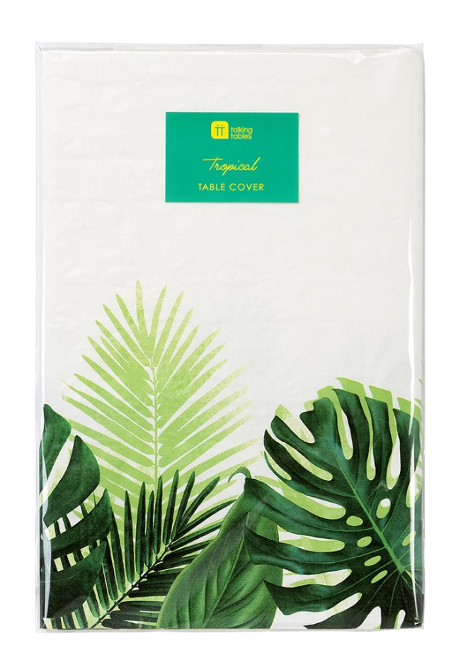 Tropical Palm Leaf Table Cover